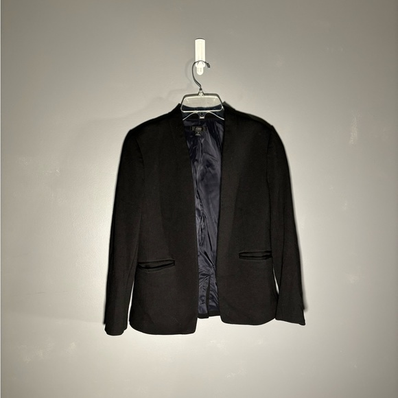 J.Crew Black Going Out Blazer in Stretch Twill Womens Size 4 - Picture 2 of 5